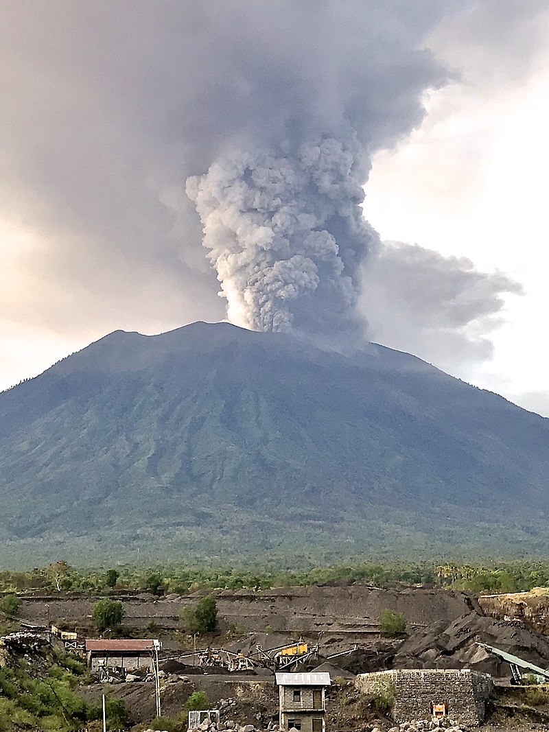 L ruption du volcan  Agung   